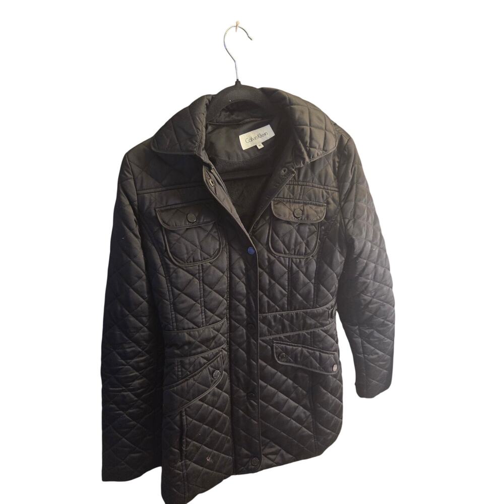 Calvin Klein Black Womens Quilted Jacket